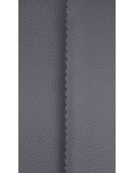 Tabouret de bar réglable pivotant en Polyuréthane Gris Métal Argenté Kelran - 8