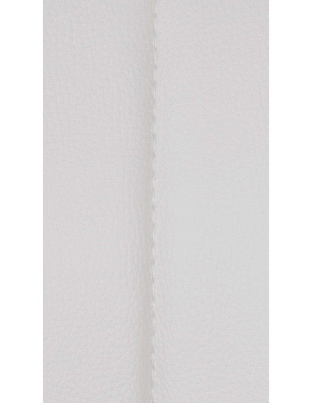 Tabouret de bar réglable pivotant en Polyuréthane Blanc Métal Argenté Kelran - 8