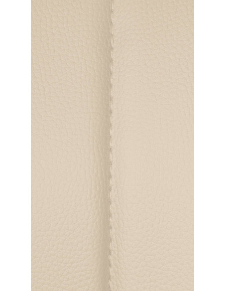 Tabouret de bar réglable pivotant en Polyuréthane Blanc crème Métal Blanc Kelran - 8