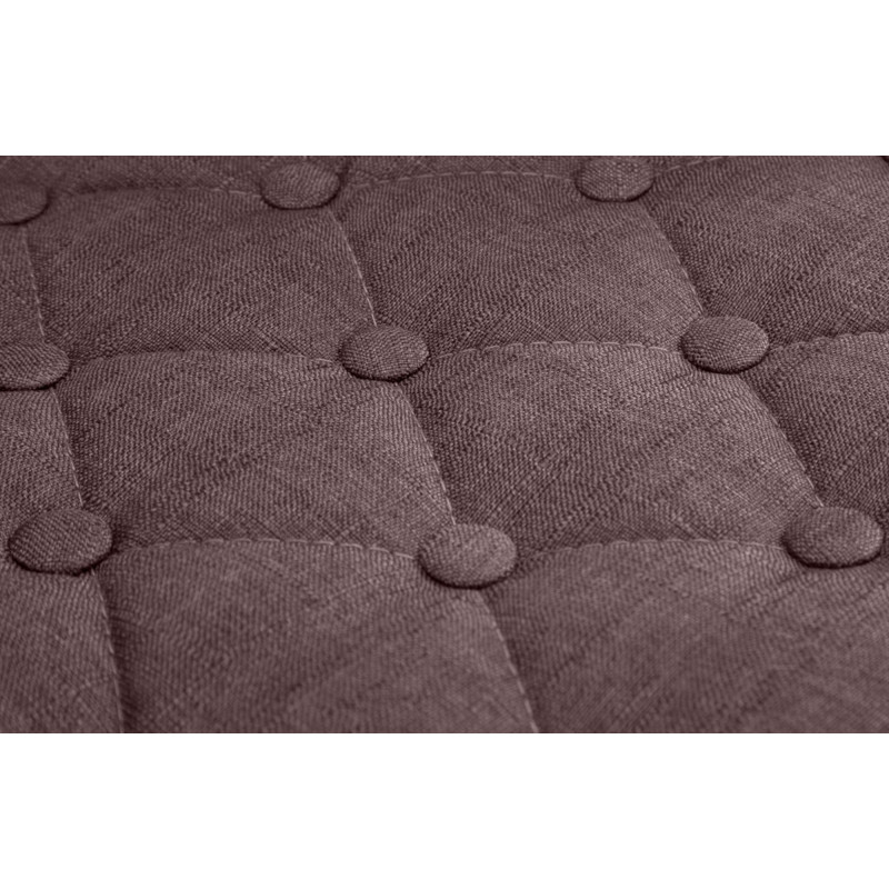 Tabouret de bar haut de gamme en Tissu Marron Métal Noir Nyvris - 3