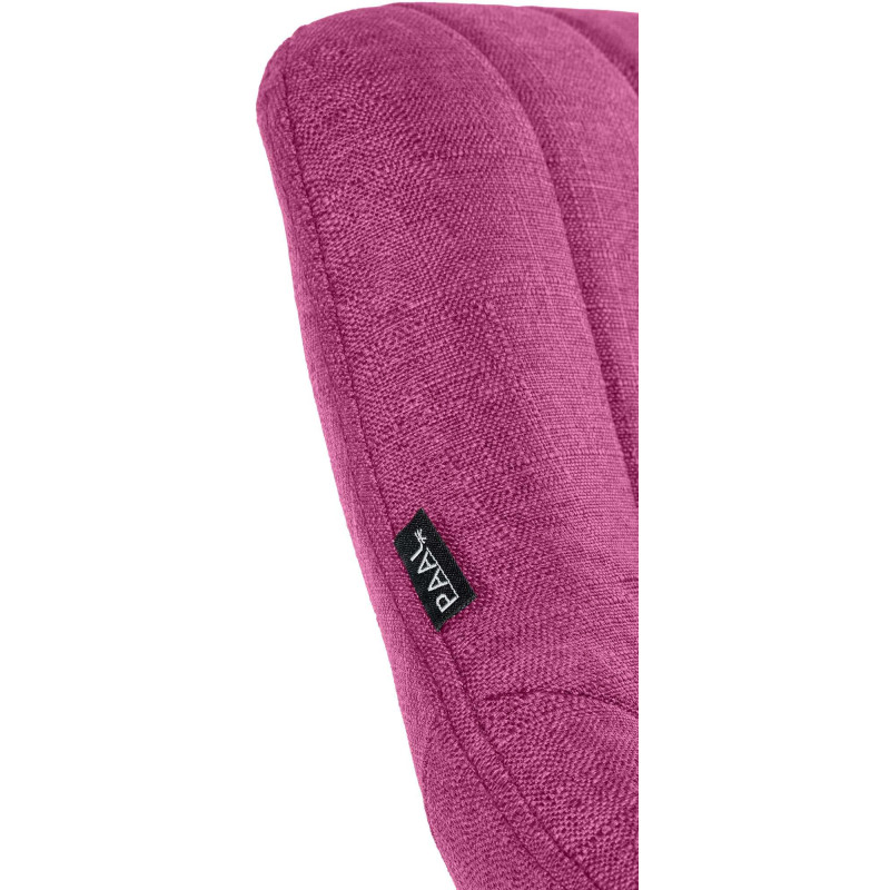 Tabouret de bar réglable pivotant en Tissu Violet Métal Blanc Kelran - 7