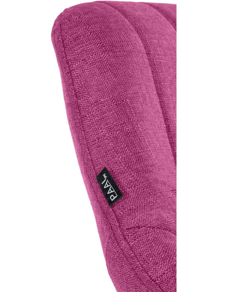 Tabouret de bar réglable pivotant en Tissu Violet Métal Blanc Kelran - 7