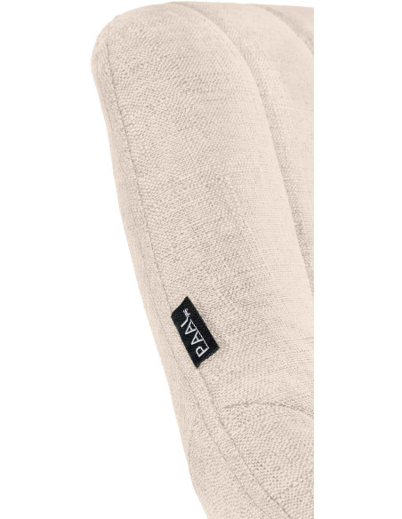 Tabouret de bar réglable pivotant en Tissu Blanc crème Métal Blanc Kelran - 6