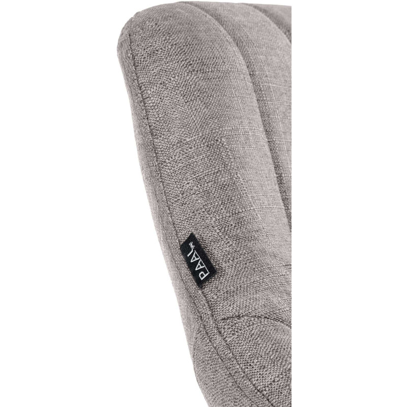 Tabouret de bar réglable pivotant en Tissu Gris Métal Blanc Kelran - 7