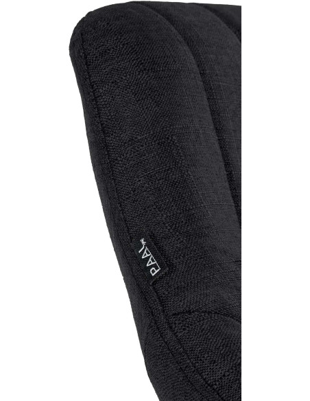 Tabouret de bar réglable pivotant en Tissu Noir Métal Argenté Kelran - 7