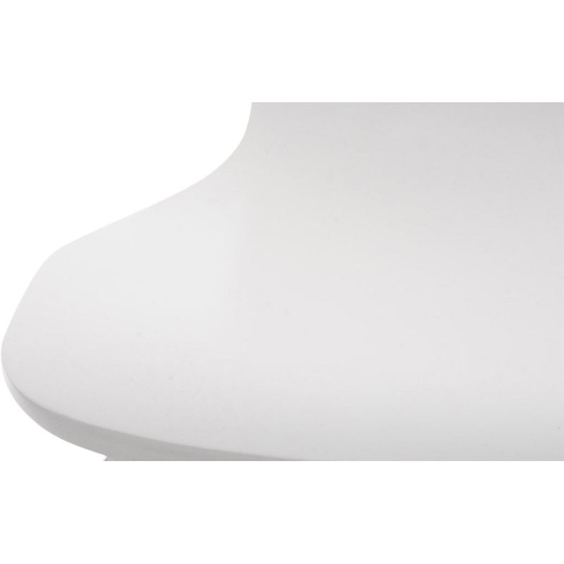Chaise moderne scandinave en Bois Blanc Métal Argenté Glynnor - 4