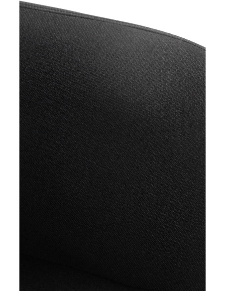 Tabouret de bar réglable haut de gamme en Tissu Noir Métal Blanc Mirexa - 7