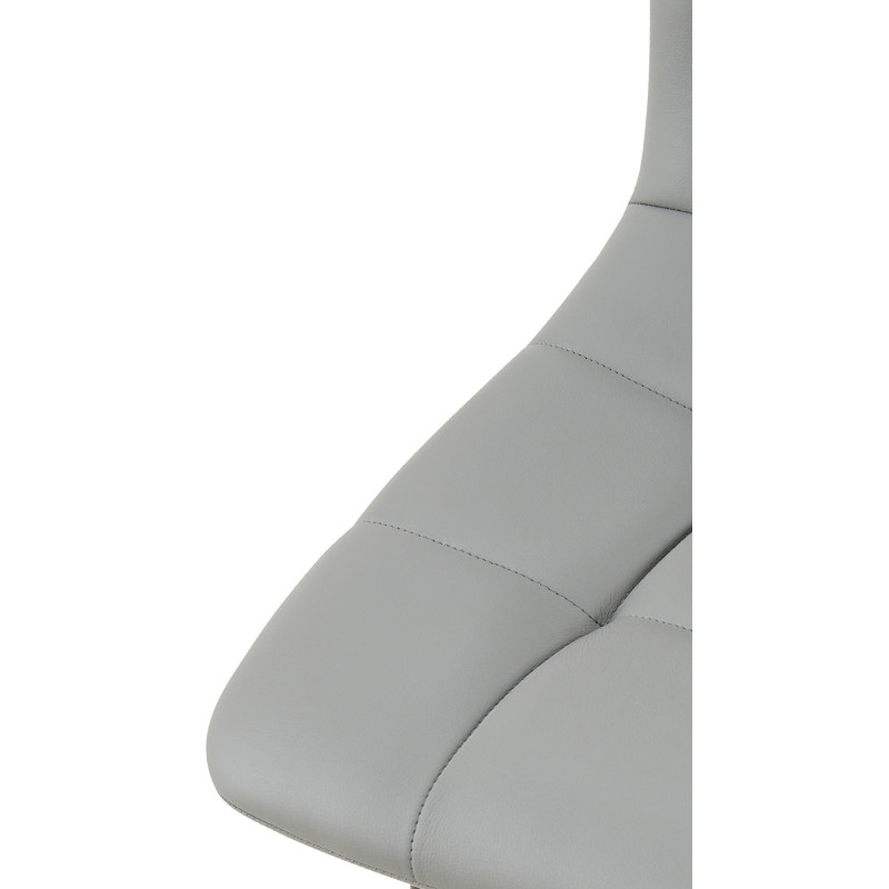 Chaise design scandinave en Polyuréthane Gris clair Métal Noir Selvios - 3