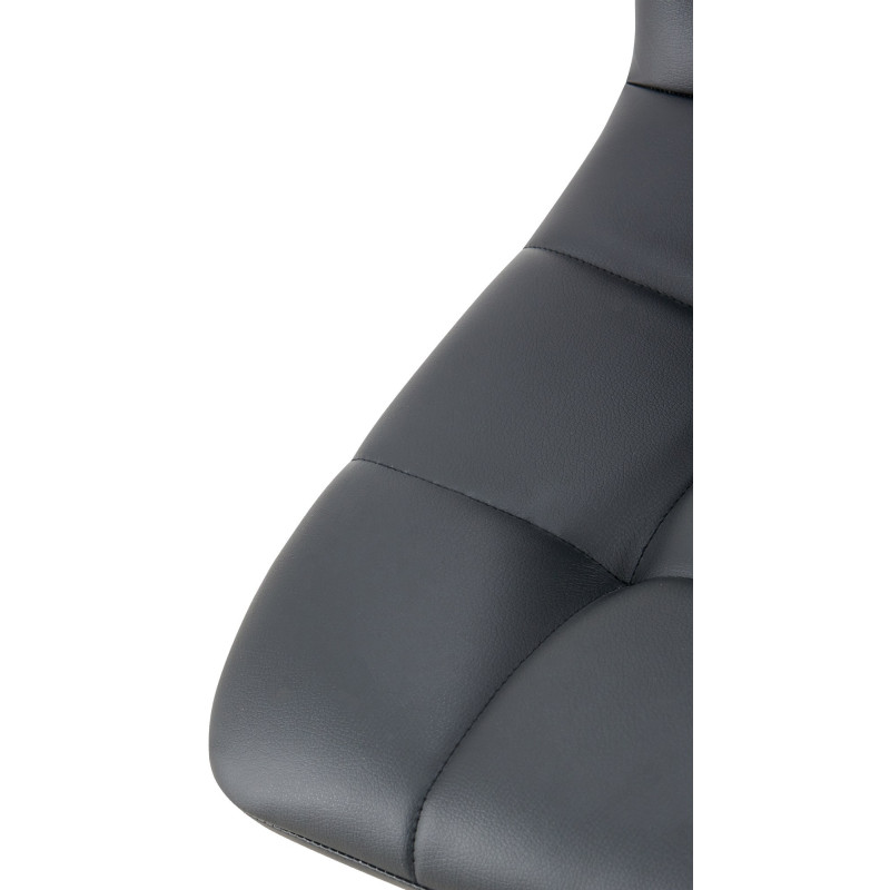 Chaise design scandinave en Polyuréthane Noir Métal Noir Selvios - 3
