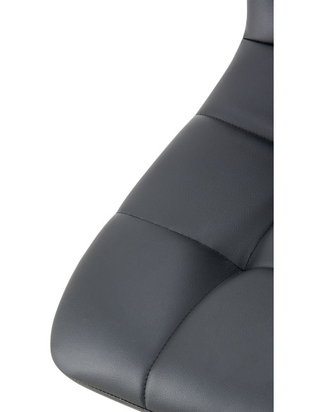 Chaise design scandinave en Polyuréthane Noir Métal Noir Selvios - 3