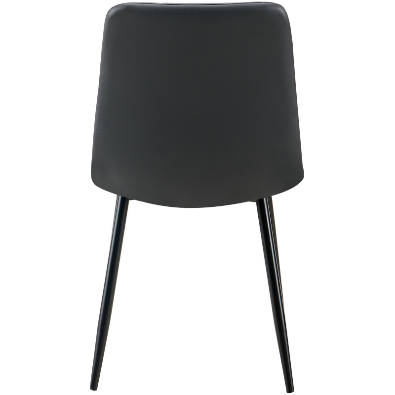 Chaise design scandinave en Polyuréthane Noir Métal Noir Selvios - 5