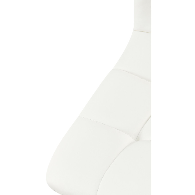 Chaise design scandinave en Polyuréthane Blanc Métal Noir Selvios - 3