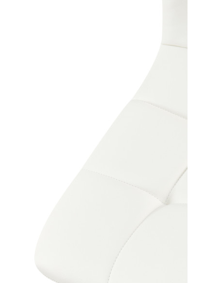 Chaise design scandinave en Polyuréthane Blanc Métal Noir Selvios - 3