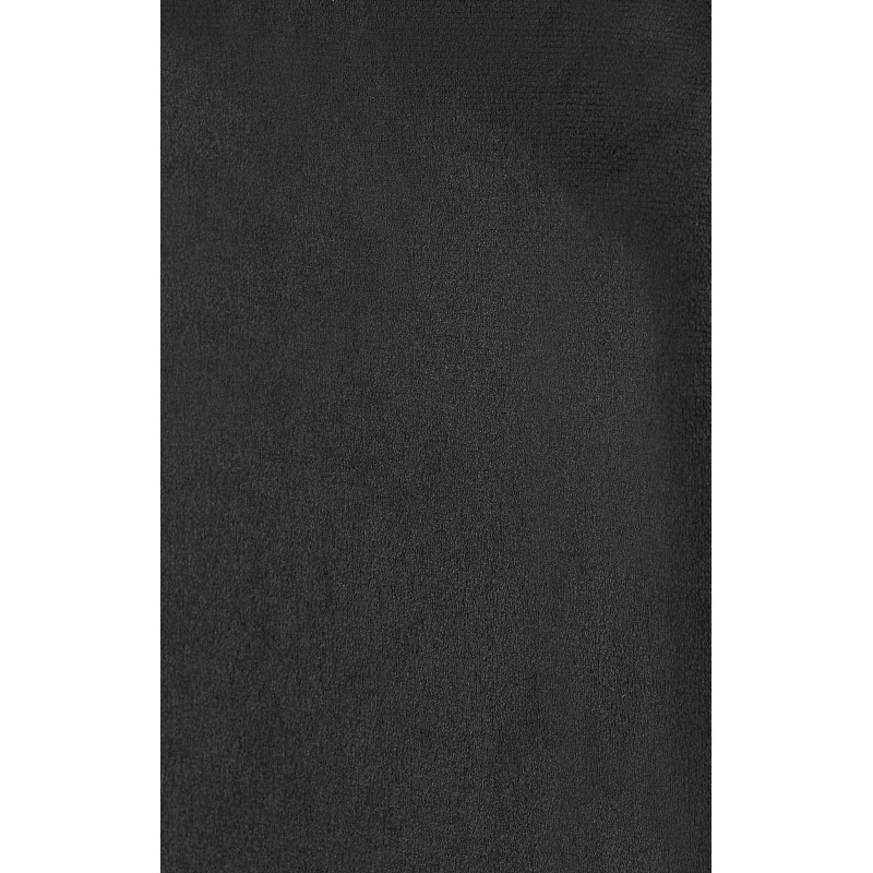 Chaise pivotante moderne en Velours Noir Métal Noir Zelyra - 3