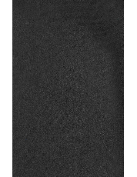 Chaise pivotante moderne en Velours Noir Métal Noir Zelyra - 3