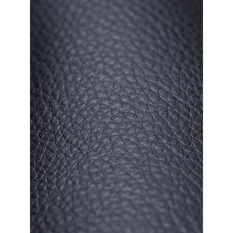 Fauteuil de table haut de gamme en Polyuréthane Noir Bois Marron Velric - 6