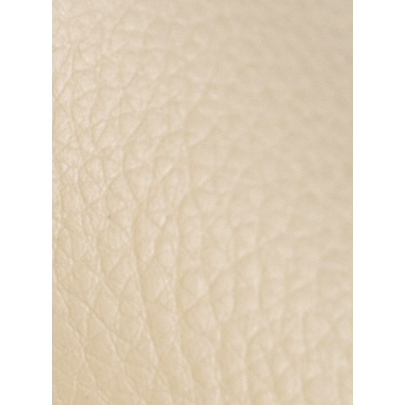 Fauteuil de table haut de gamme en Polyuréthane Blanc crème Bois Marron Velric - 6