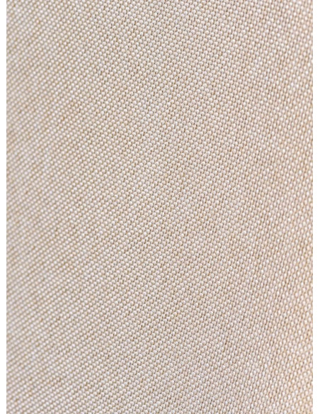 Fauteuil de table haut de gamme en Tissu Blanc crème Bois Marron Velric - 6