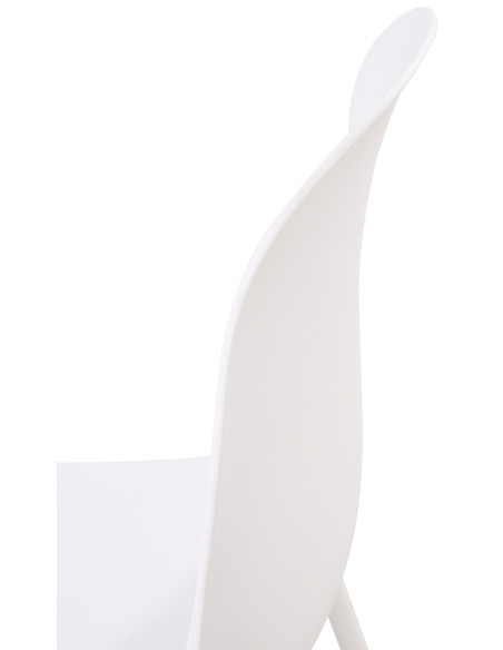 Chaise minimaliste moderne en Polypropylène Blanc Zoryane - 4