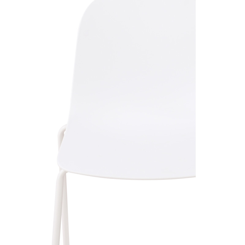 Chaise minimaliste moderne en Polypropylène Blanc Zoryane - 3