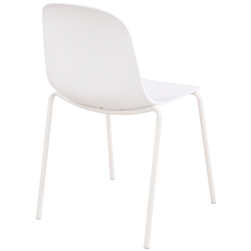 Chaise minimaliste moderne en Polypropylène Blanc Zoryane - 2