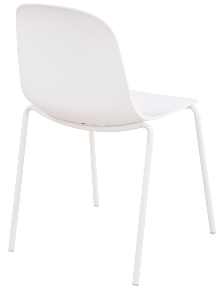 Chaise minimaliste moderne en Polypropylène Blanc Zoryane - 2