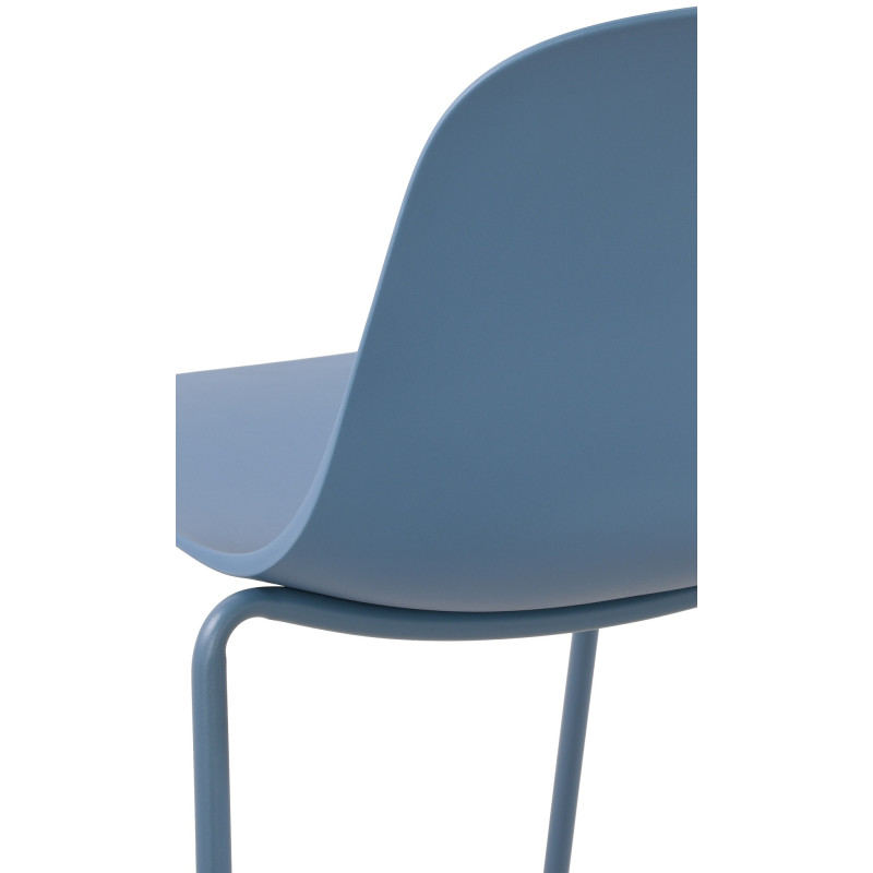 Chaise minimaliste moderne en Polypropylène Bleu Zoryane - 4