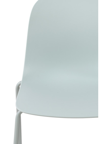 Chaise minimaliste moderne en Polypropylène Turquoise Zoryane - 3