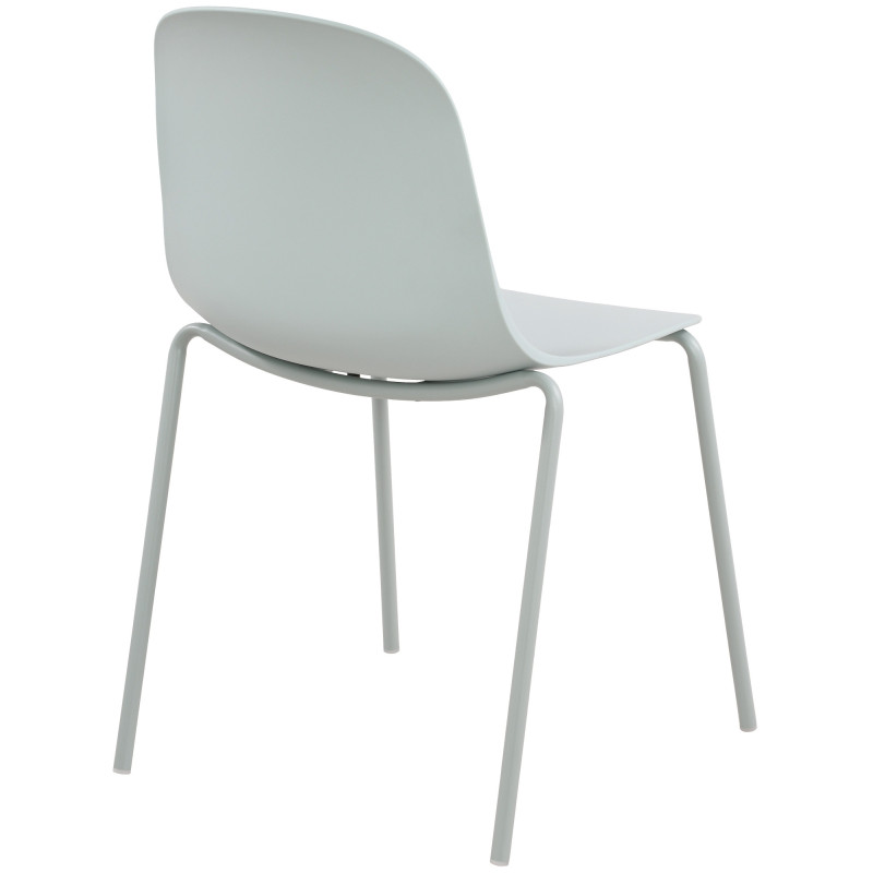 Chaise minimaliste moderne en Polypropylène Turquoise Zoryane - 2