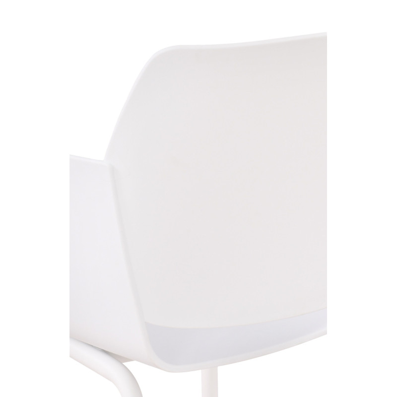 Fauteuil de table moderne en Polypropylène Blanc Zoryane - 5