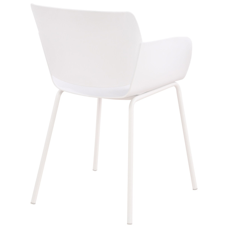 Fauteuil de table moderne en Polypropylène Blanc Zoryane - 3