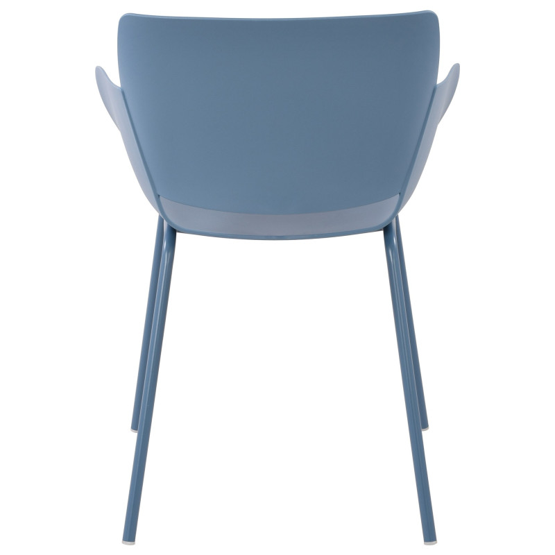 Fauteuil de table moderne en Polypropylène Bleu Zoryane - 4