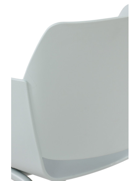 Fauteuil de table moderne en Polypropylène Turquoise Zoryane - 2