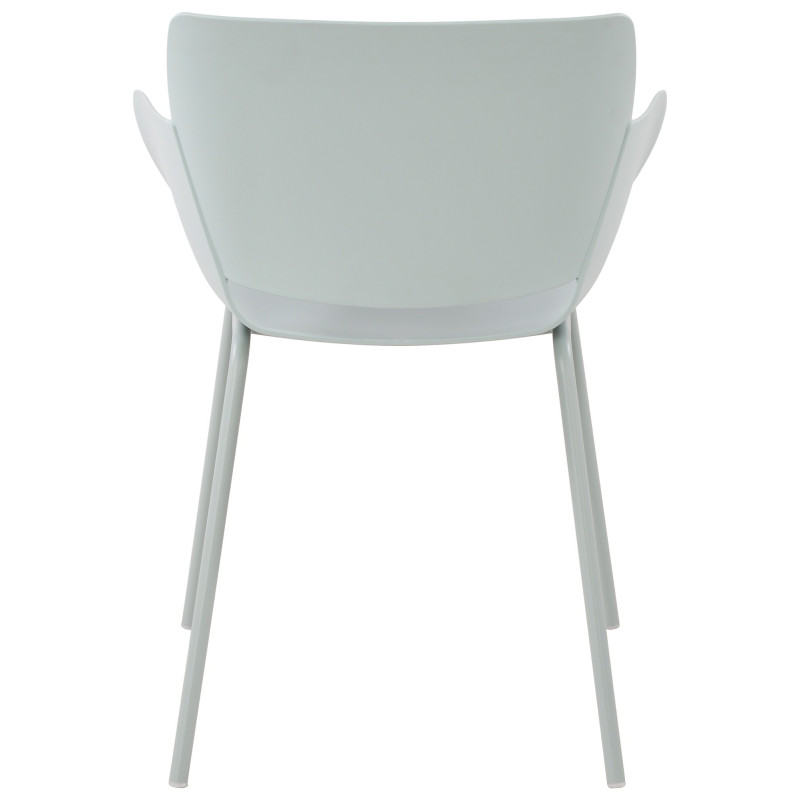 Fauteuil de table moderne en Polypropylène Turquoise Zoryane - 4