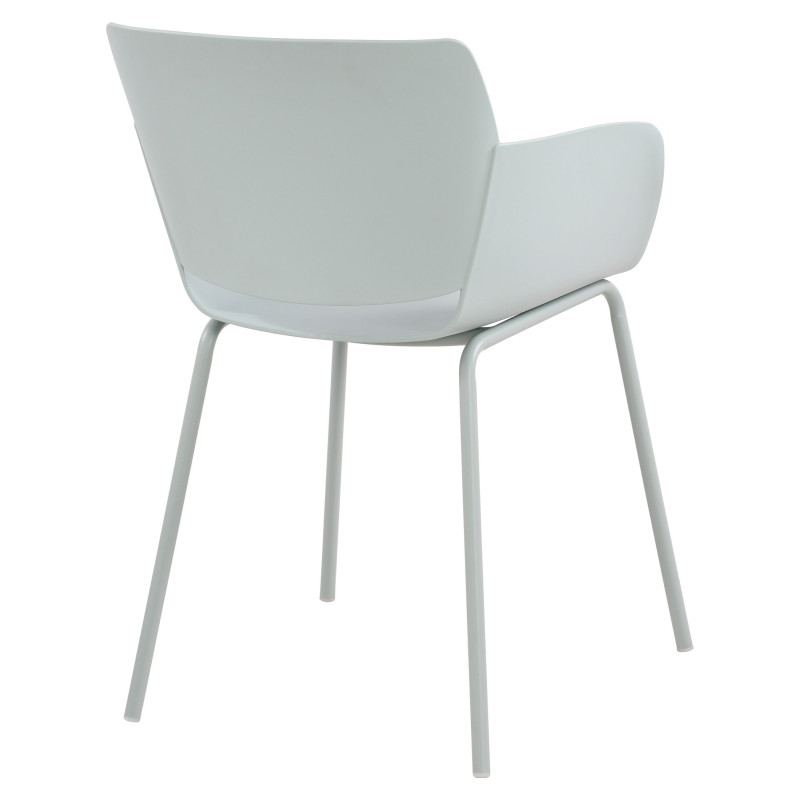 Fauteuil de table moderne en Polypropylène Turquoise Zoryane - 5