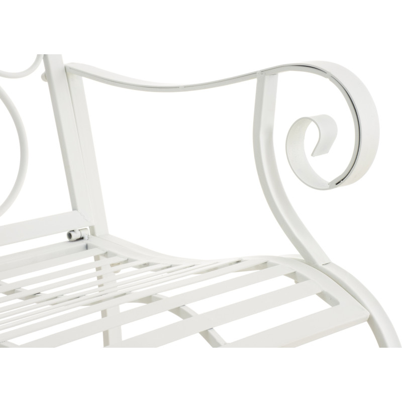Fauteuil de table extérieur en Fer forgé Blanc Elyval - 5