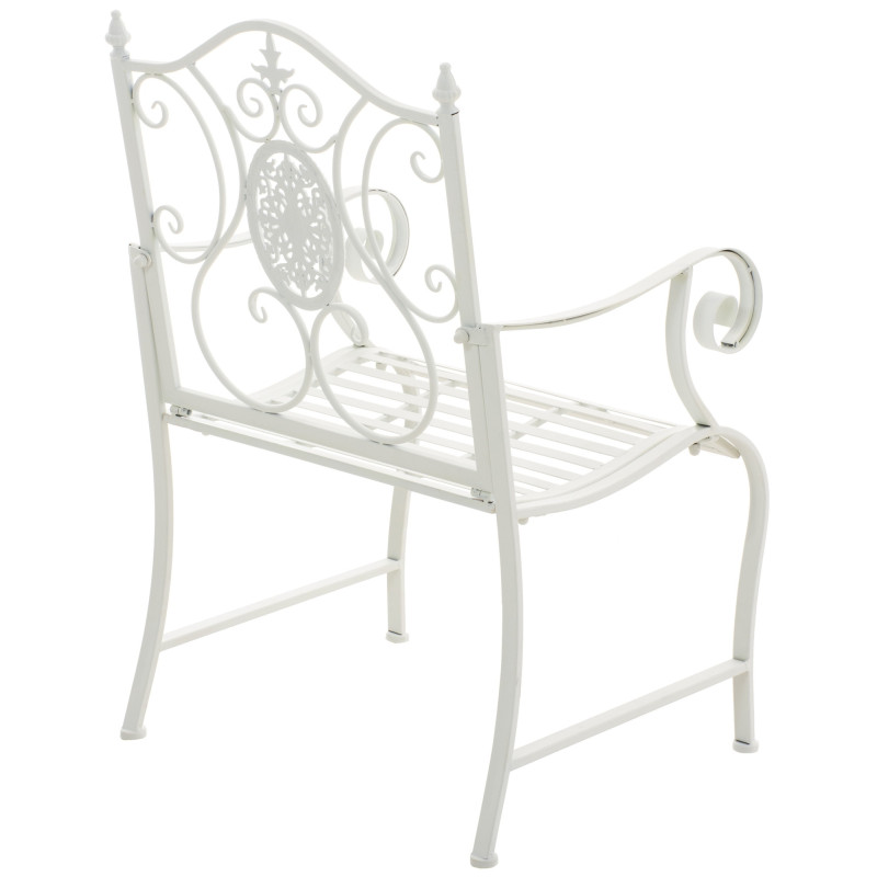 Fauteuil de table extérieur en Fer forgé Blanc Elyval - 2