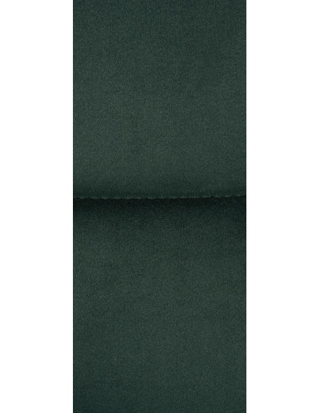 Tabouret de bar moderne chic en Velours Vert foncé Métal Blanc Roman - 5