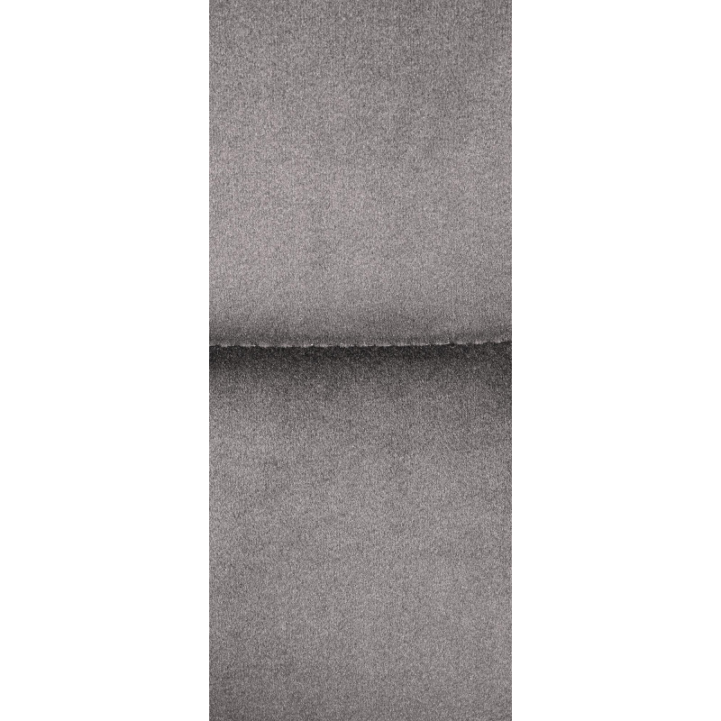 Tabouret de bar moderne chic en Velours Gris Métal Blanc Roman - 5