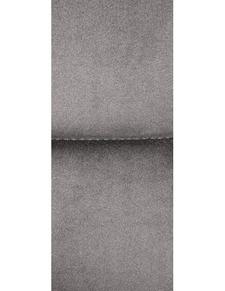 Tabouret de bar moderne chic en Velours Gris Métal Blanc Roman - 5