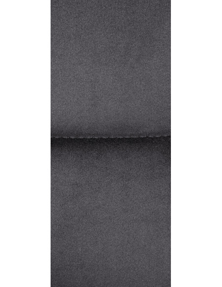 Tabouret de bar moderne chic en Velours Gris foncé Métal Blanc Roman - 5