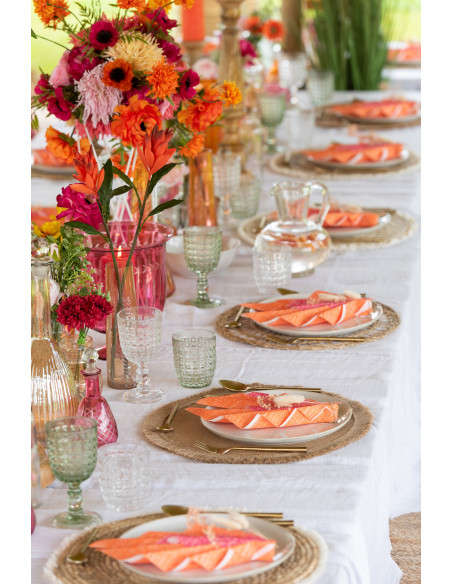 Verre à eau 150 ml en Verre Vert Motif relief Solynne - 3