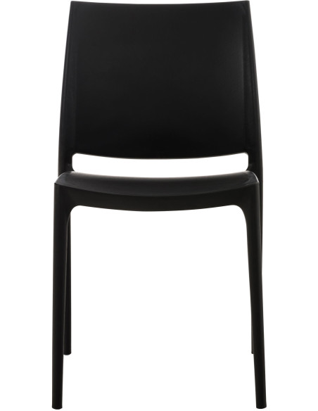 Chaise moderne en Polypropylène Noir Zovia - 2