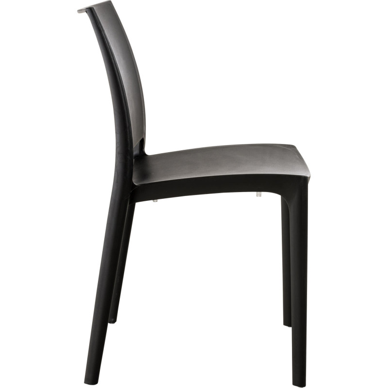 Chaise moderne en Polypropylène Noir Zovia - 3