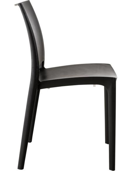 Chaise moderne en Polypropylène Noir Zovia - 3