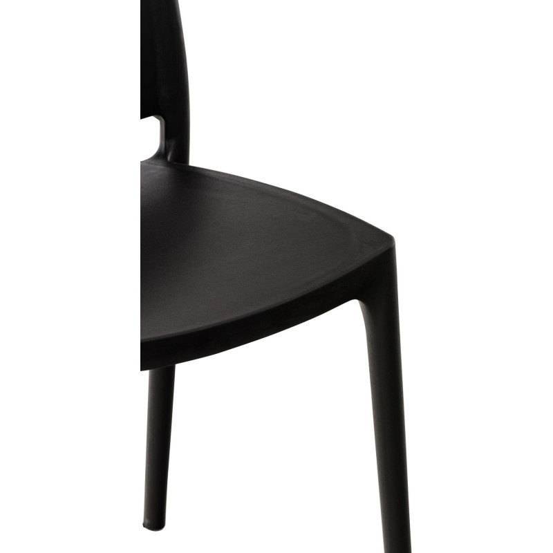 Chaise moderne en Polypropylène Noir Zovia - 6