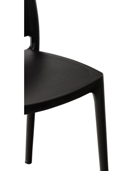 Chaise moderne en Polypropylène Noir Zovia - 6