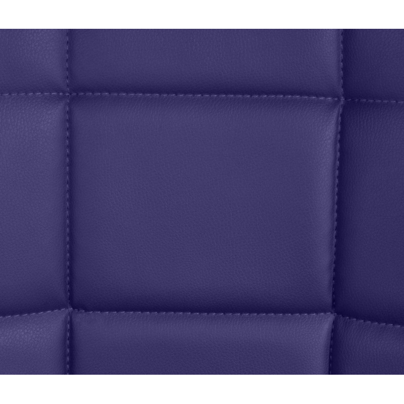Chaise salle à manger moderne en Polyuréthane Violet Métal Noir Maralys - 7