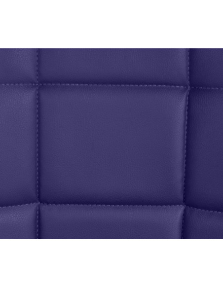 Chaise salle à manger moderne en Polyuréthane Violet Métal Noir Maralys - 7