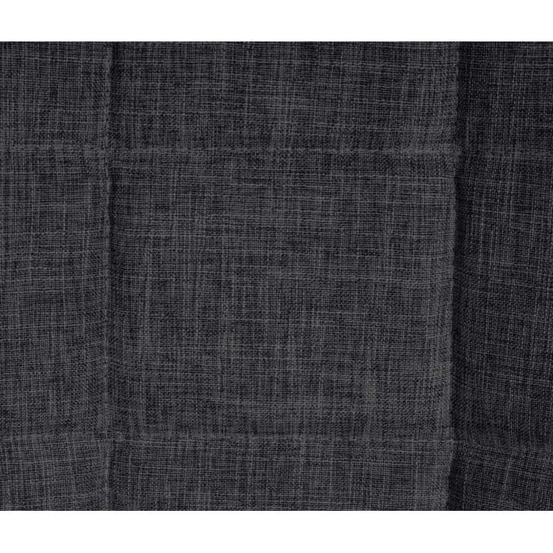 Chaise salle à manger moderne en Tissu Gris foncé Métal Noir Maralys - 7